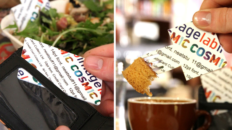 Illustration for article titled Credit Card Fork For BYOC (Bring Your Own Cutlery) Parties